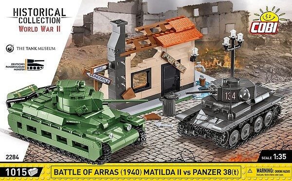 COBI-2284 | Battle of Arras 1940 Matilda II vs Panzer 38(t) 1015pcs Carousel 1