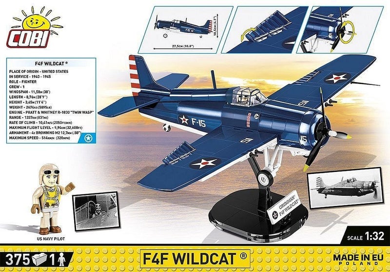 COBI-5731 | HC WWII /5731/ F4F WILDCAT-NORTHROP GRUMMAN Carousel 1