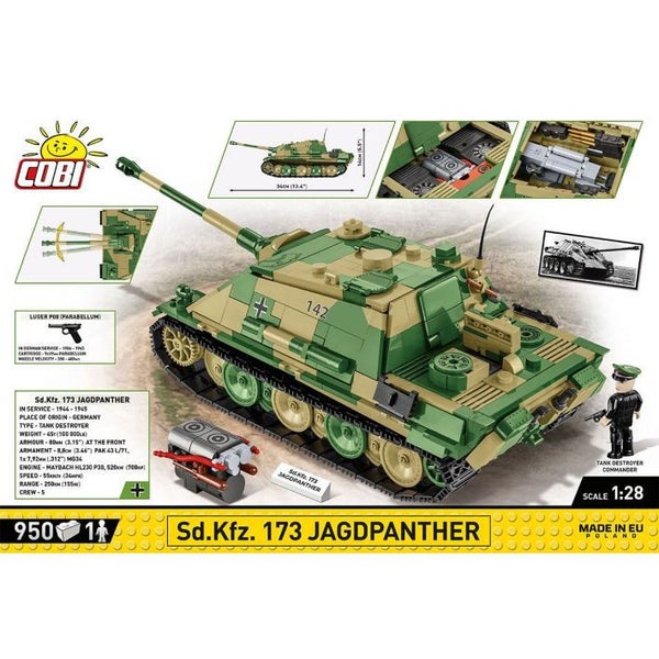 COBI-2574 | HC WWII /2574/ JAGDPANTHER (SD.KFZ.173) 970 PCS Carousel 2