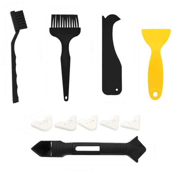 20Pcs Caulking Nozzle Tool Kit Silicone Sealant Finishing Tool Grout Scraper Cau Carousel 2