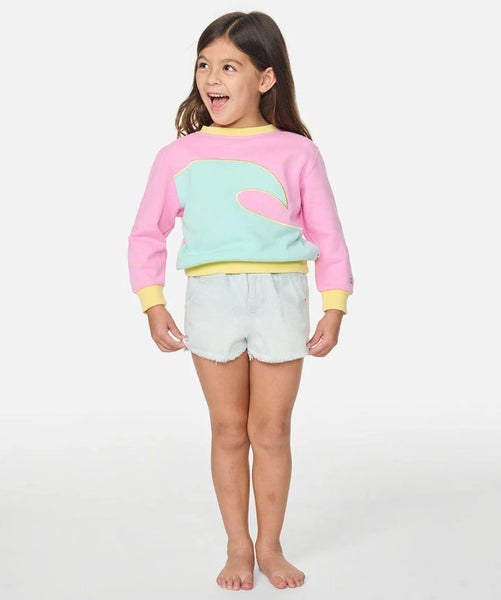 Rip Curl Toddler Girls Surf Wave Crew - Win26 Carousel 2