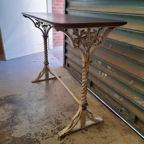 Wrought iron hall table with loads of patina and charm Carousel 2