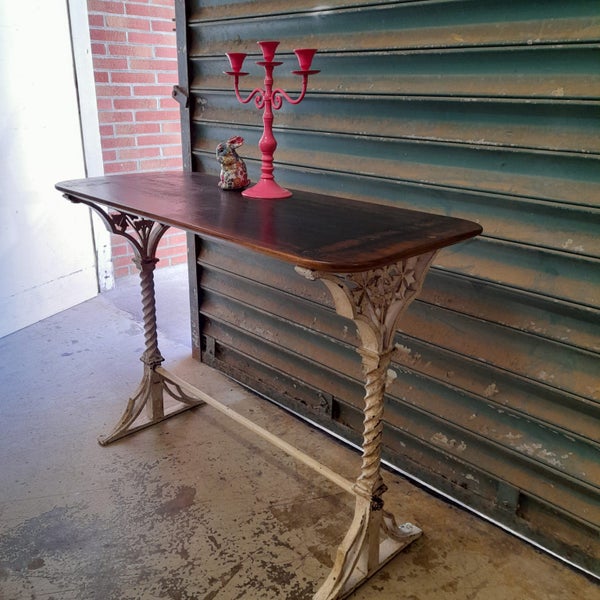 Wrought iron hall table with loads of patina and charm Carousel 9