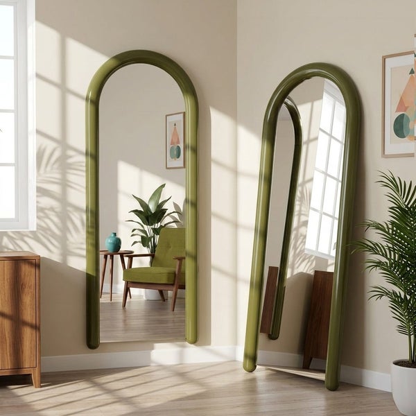 Alia 1.6m Full Length Mirror - Olive Carousel 1
