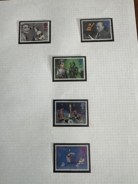 GB 1996 Children’s Television Stamp Mint Set + Stanley Gibbons Album Collection Carousel 1