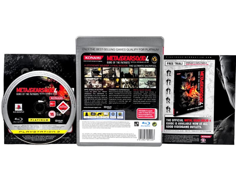 Metal Gear Solid 4 Guns of the Patriots (Gold Award) PS3 *COMPLETE COLLECTOR'S* Carousel 2