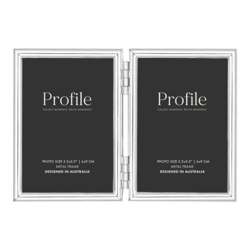 Profile - Habitat Silver Hinged Double Metal Photo Frame - 5x7in (13x18cm) (2)V Carousel 1