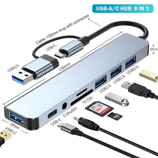 8 in 1 USB C Hub USB 3.0 Carousel 2