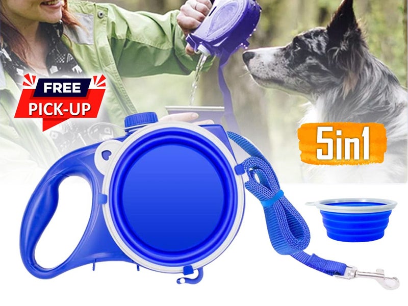 Retractable Dog Lead & Bowl (Over Stocked) Carousel 1