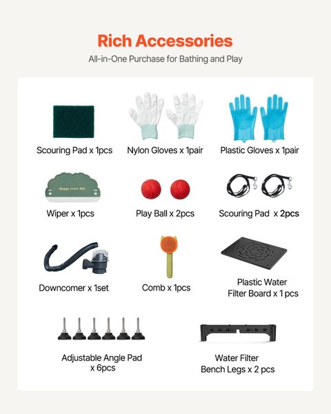 New 96.52 cm Stainless Steel Dog Washing Station w/ Storage Stairs(Left Door) Carousel 6