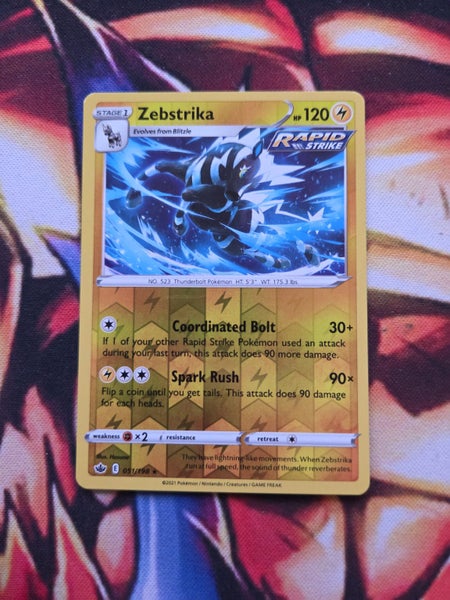 Zebstrika - Reverse Holo - Chilling Reign - 051/198 - NM Carousel 1