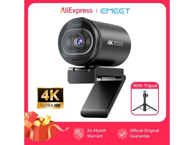 4K Webcam With Autofocus For Laptop/Computer 60FPS 1080P Carousel 1