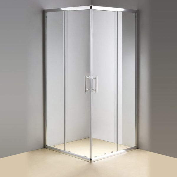 Della Francesca 900 X 900Mm Sliding Door Nano Safety Glass Shower Screen By Carousel 1
