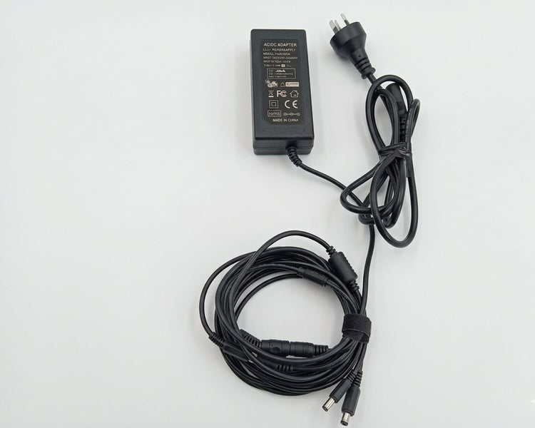 I.T.E POWER SUPPLY AC/DC ADAPTER + 2* 5.5mm x 2.1mm MALE TO FEMALE CONNECTORS Carousel 1