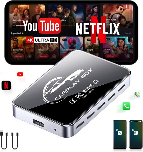 AI Box Wireless CarPlay & Auto Adapter