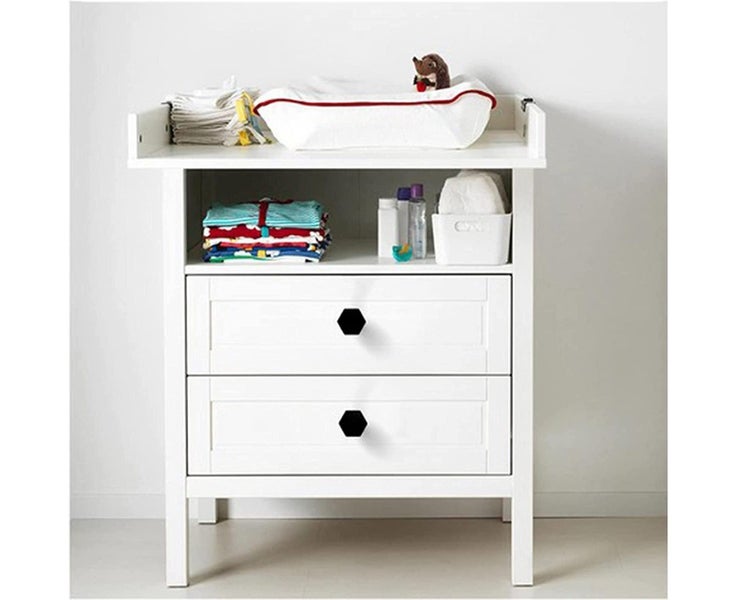 4 Pieces Hexagon Shaped Door Handle, Cupboard Door Knob Cabinet Handle Knob Carousel 3