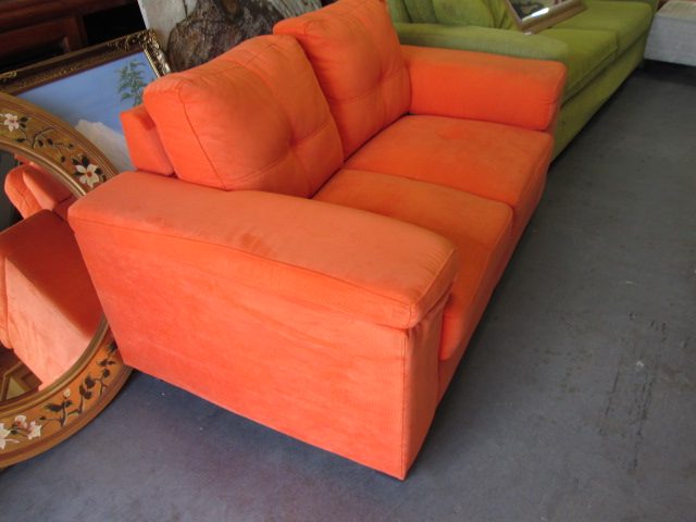 2660 BRIGHT ORANGE 2 SEATER SETTEE Carousel 2