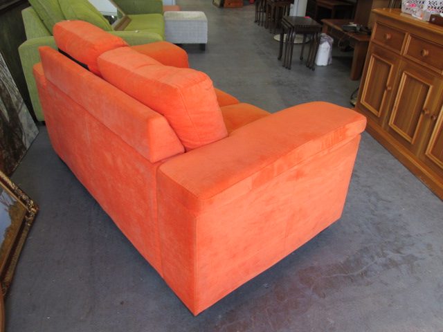 2660 BRIGHT ORANGE 2 SEATER SETTEE Carousel 3