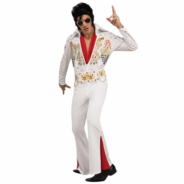 Elvis 1950s King of Rock n Roll Deluxe Eagle Jumpsuit Men Costume Carousel 1