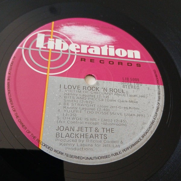 Joan Jett & The Blackhearts ~ I love Rock 'N Roll ~ Vinyl Record Carousel 7