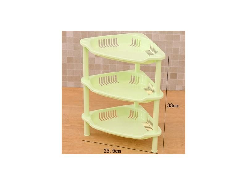 Plastic Bathroom Corner Shelf Organizer Shampoo Holder Carousel 1
