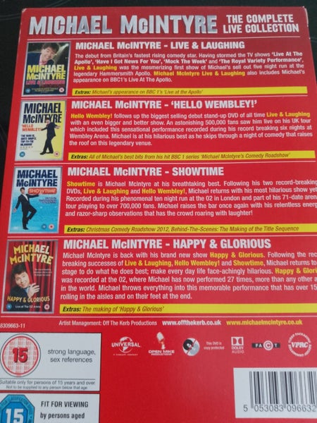 Michael McIntyre DVDs complete live collection Carousel 2