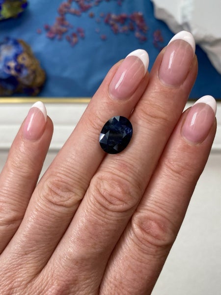 $1RES ~ HUGE 5.79ct Midnight Blue Sapphire - $2800 RRP Carousel 1
