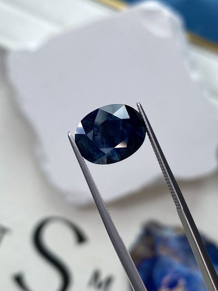 $1RES ~ HUGE 5.79ct Midnight Blue Sapphire - $2800 RRP Carousel 2