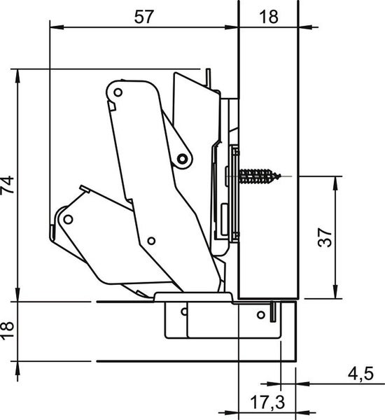 Corner Cabinet 165 degree hinge Hafele Kitchen Carousel 6