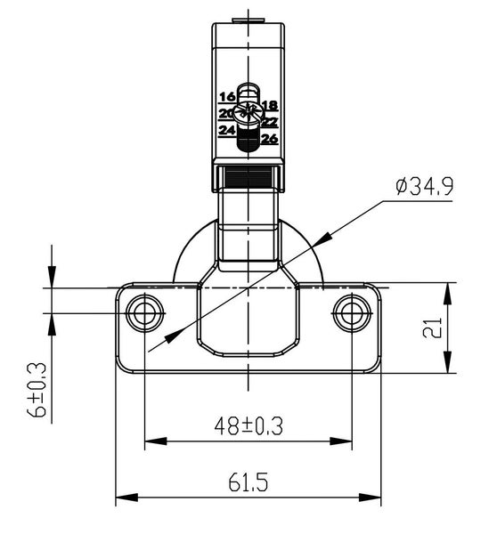 Cabinet Hinge for Corner Door Pie Cut Hafele Kitchen Carousel 5