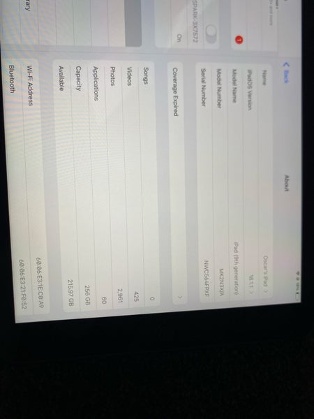 Apple IPad 9th generation 256gb - like new condition - 1$ reserve Carousel 9