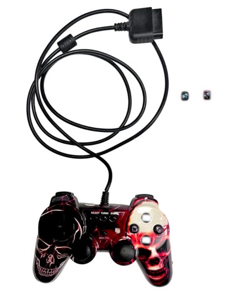 Custom Skull Design Wired Controller (PS2 Controller) Carousel 1