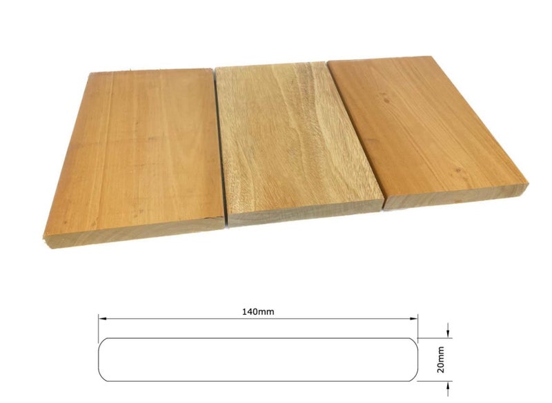 140 x 20 HARDWOOD MAHOGANY DECKING - $10.90 /meter
