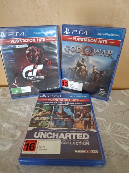 God of War, GT and Uncharted PS4 games Carousel 1