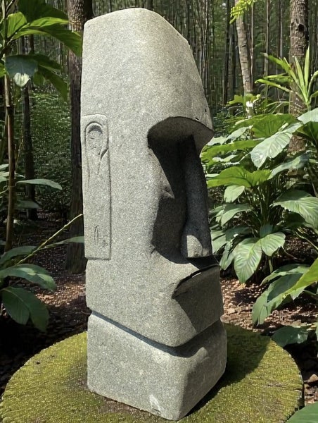 $1 RESERVE EASTER ISLAND GARDEN STATUE 820mm BIG SIZE CARVED STONE WAS $1150 Carousel 4