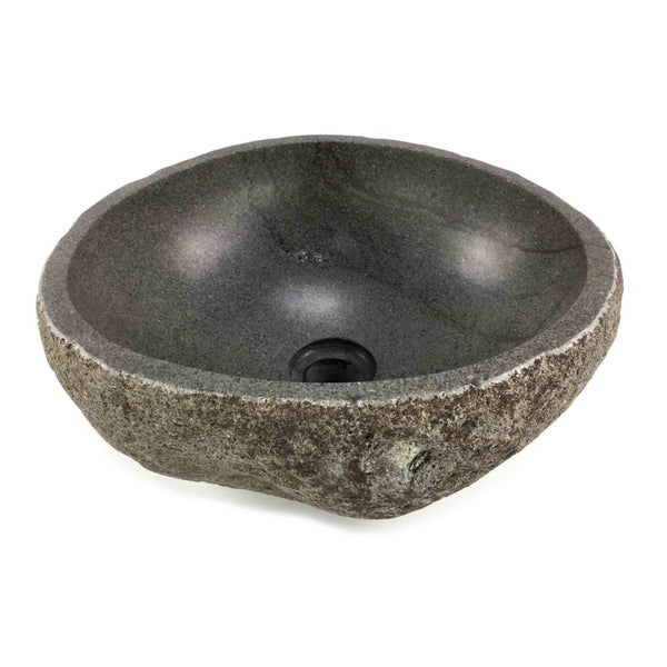 $1 RES DARK ACCENTS RAW STONE BASIN NATURAL STONE 370mm x 330mm x 145mm WAS $795 Carousel 2