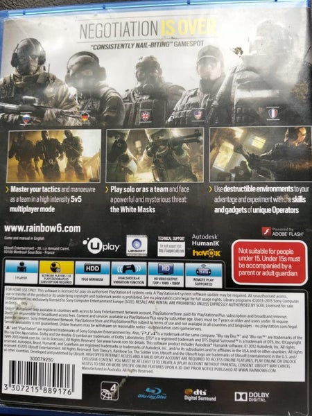 Rainbow Six Siege PS4 Carousel 3