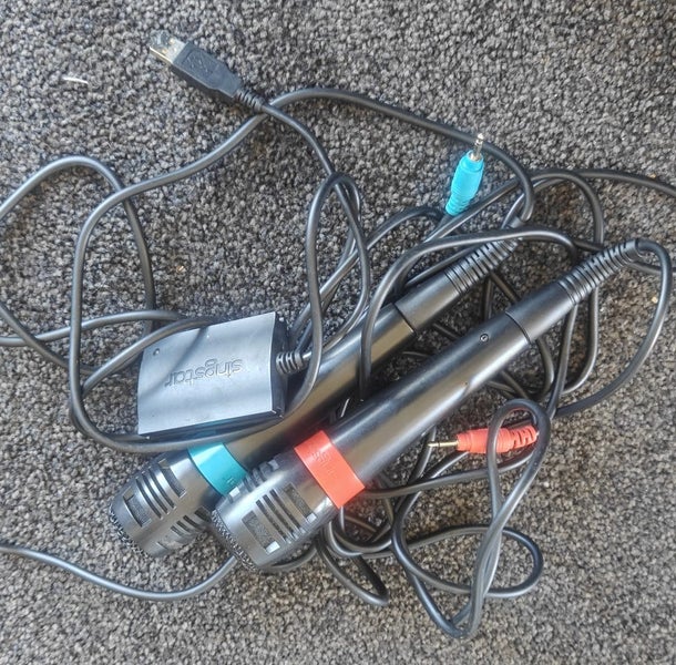PlayStation 2 - SingStar mics and connector Carousel 1