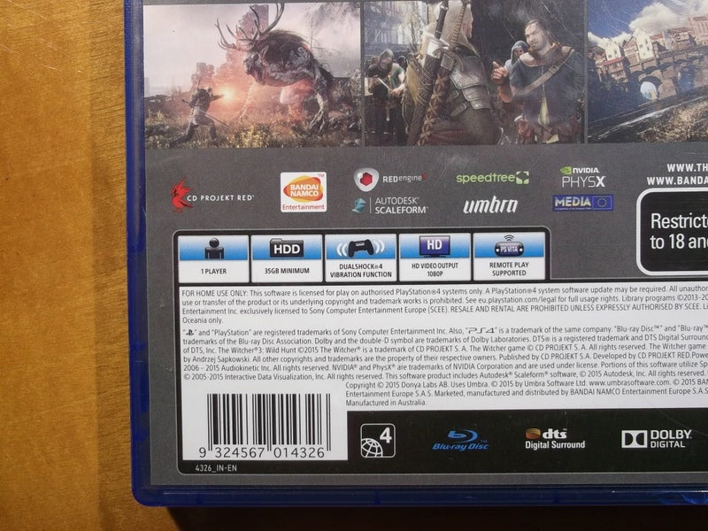 The Witcher - Has Soundtrack CD, stickers etc! - PS4 Game - Excellent Condition Carousel 9