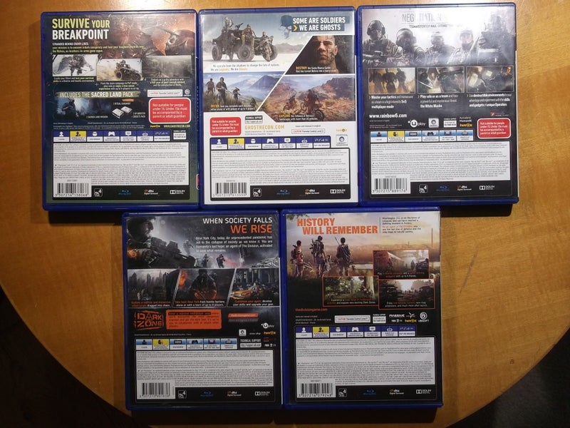 Tom Clancy's Games Bulk Buy / Bundle - PS4 x 5 Games - All VG Condition Carousel 4
