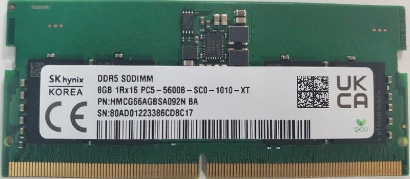 OEM Laptop RAM 8GB DDR5 5600MHz SODIMM Memory * 14-Day Money Back Guarantee Carousel 2
