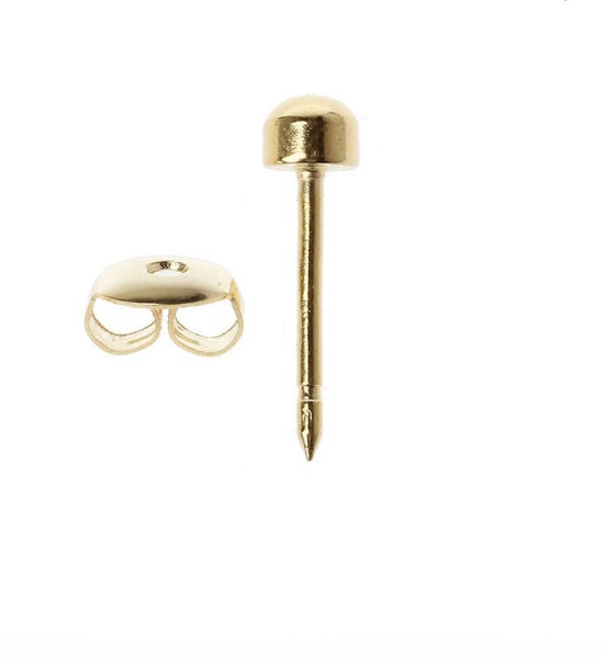 Gold ear piercing studs Carousel 2
