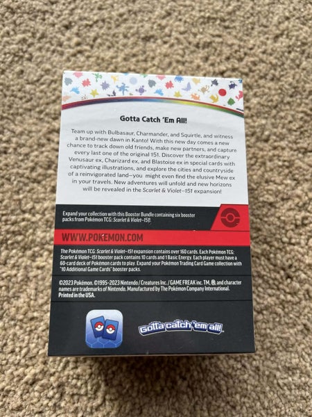 1$ NR - Pokemon Scarlet & Violet 151 Booster Bundle (Sealed brand new) Carousel 2
