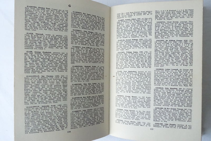 WHO'S WHO IN NEW ZEALAND: 8th fully revised edition 1964 (SKU BK25) Carousel 7