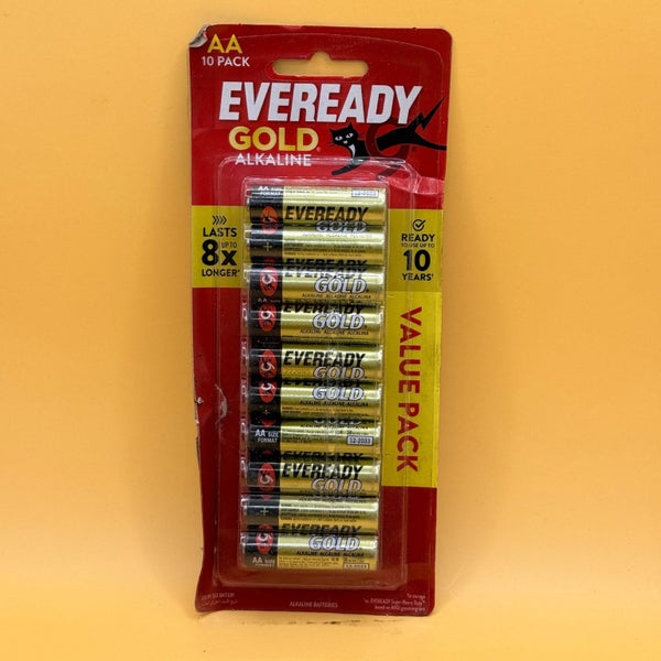 Eveready Gold AA Alkaline Batteries (10 Pack) Carousel 1