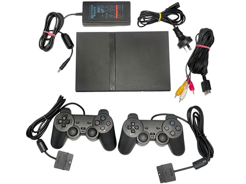 PS2 Slim *COMPLETE SET + 2 CONTROLLERS* (preowned) Carousel 2