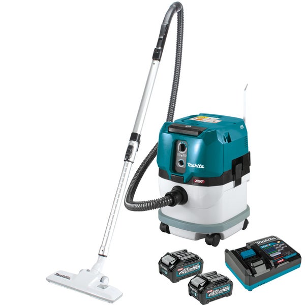 Makita XGT Vac Dc Wet/Dry 15L 2X4Ah Kit Carousel 1