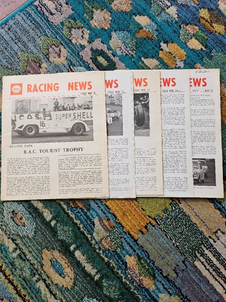 21 X 1960'S SHELL RACING NEWS Carousel 5