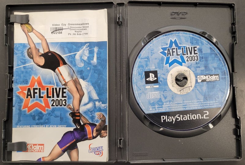 AFL Live 2003 PS2 Game Carousel 2