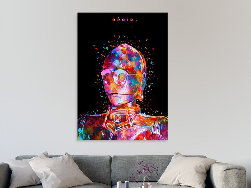 Star Wars - Pop Art - C3PO - Graffiti Art - Kids - Wall Art - Art Prints Carousel 2